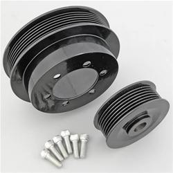 7 Rib Billet Serpentine Pulley Kit 91-01 Mopar 3.9L, 5.2L, 5.9L